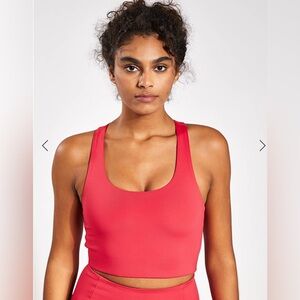 Girlfriend Collective Paloma Pink Racerback Sports Bra